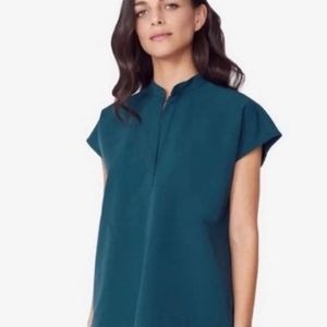 Figs Caribbean Blue XXS Rafaela Top